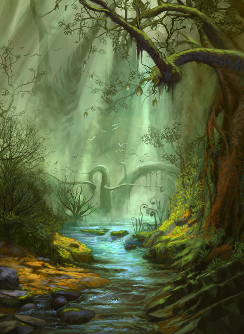 Magical Forest Enchanted Forest Drawing
