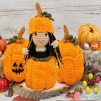 PATRON GRATIS MUÑECA CALABAZA AMIGURUMI 31096