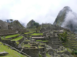 Machu Picchu Temple Complex with Wayna Picchu behind