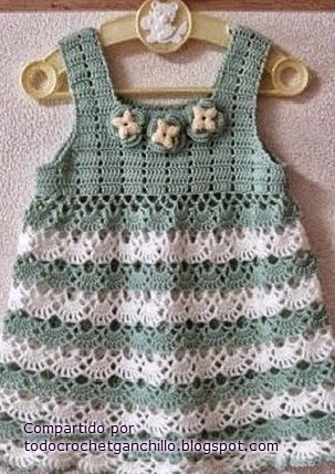 Vestido de verano de niña crochet