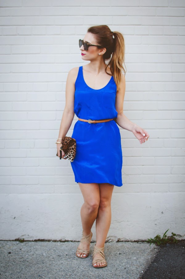OOTD - Cobalt Blue Slip Dress | La Petite Noob | A Toronto-Based ...