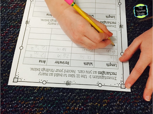 Recording area and perimeter measurements