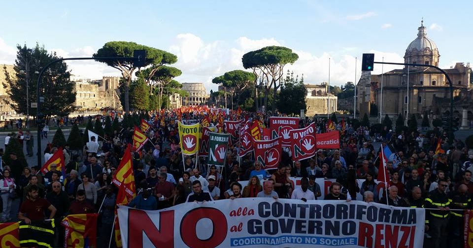 ROMA Migliaia al No Renzi Day. E ora?