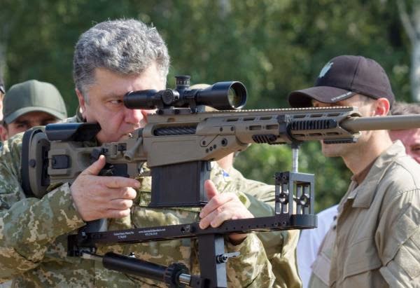 President Poroshenko on the hunt. ~