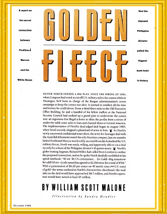 NEXT-Up By  W. Scott Malone -- The GOLDEN FLEECE:
