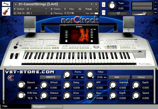 norCTrack Yamaha TYROS 2 KONTAKT Library