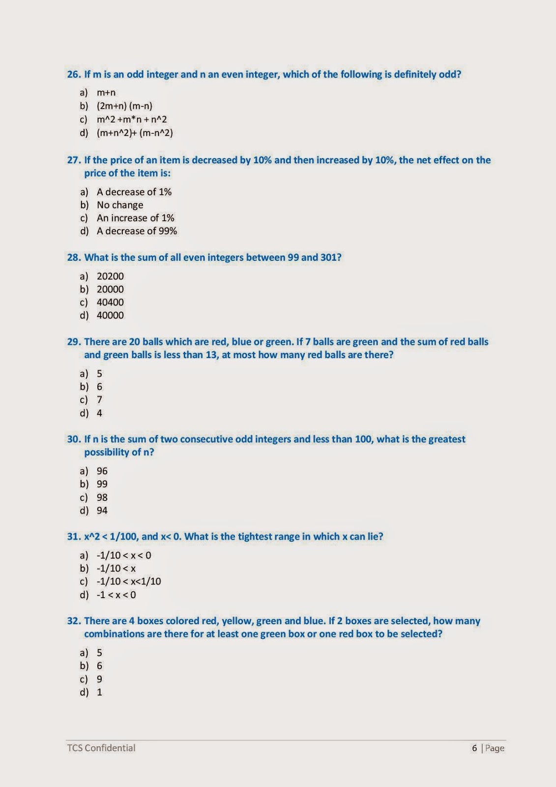 tips4u-tcs-sample-aptitude-paper