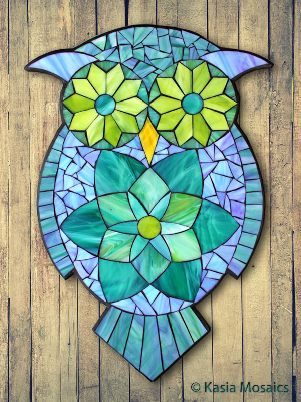 Mosaic Owl Design 1