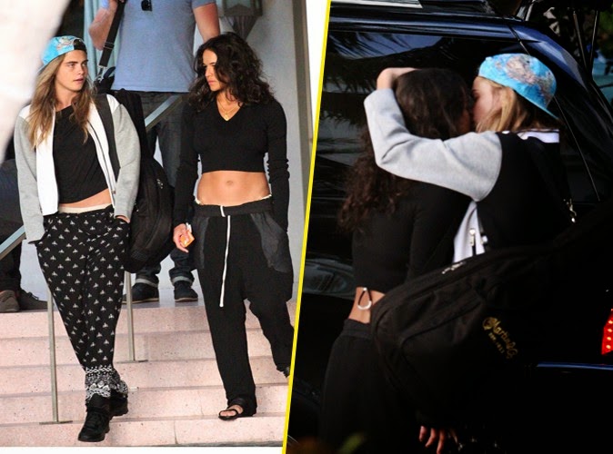 Paparazzi Good Kissing Cara Delevingne And Michelle Rodriguez News 4y