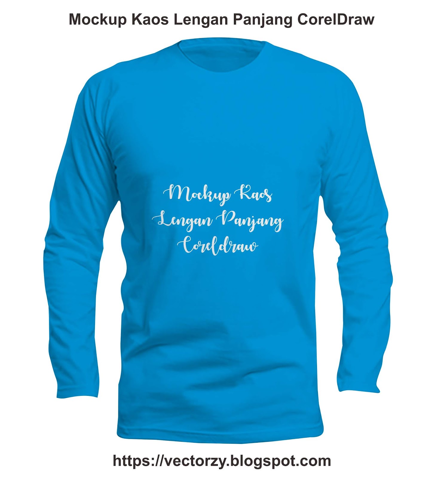 Download Download Mockup Kaos Lengan Panjang CDR CorelDraw ...