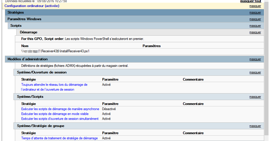 Mémo d'un IT Powershell // Déploiement d'un Receiver 4.4 par script de