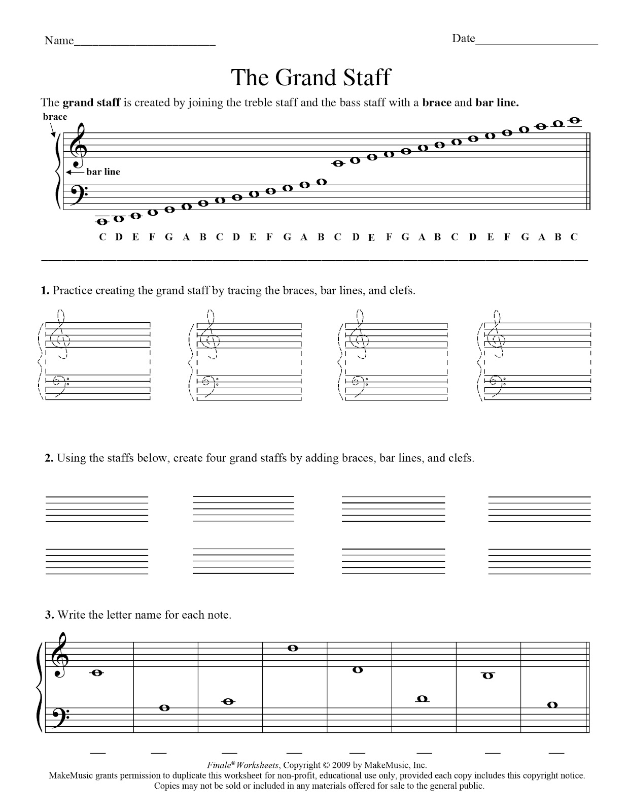 Miss Jacobson's Music: THEORY #8: GRAND STAFF NOTE READING