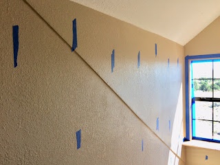 marking the drywall