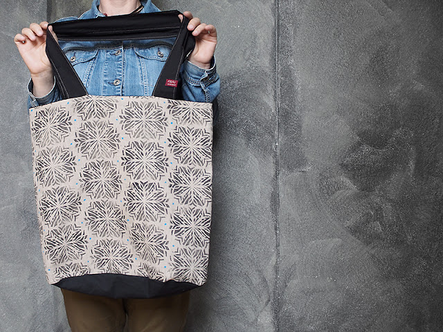 frauschoenert's handprinted tote bag