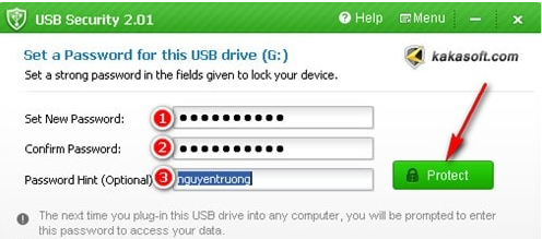 تعيين تمرير USB