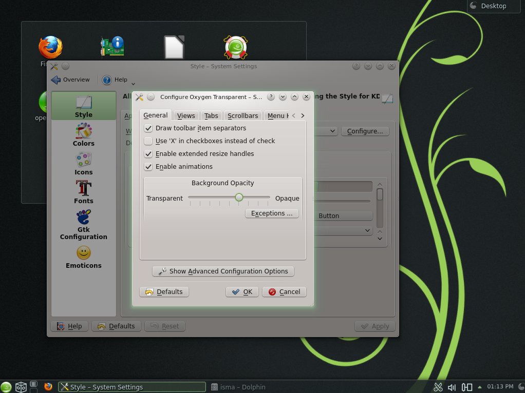 LinuxTarGz: Instalar el tema oxygen-transparent en OpenSUSE