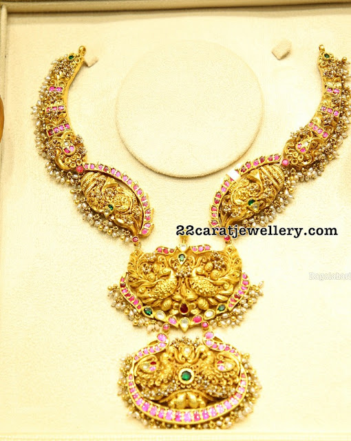 Peacock Choker in Two Step Pendant Peacock Choker in Two Step Pendant