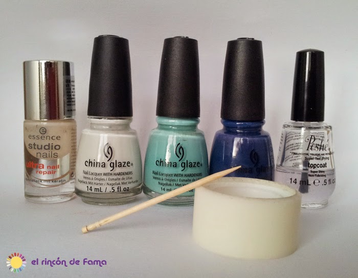 WATER MARBLE NAIL ART 