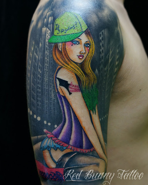 city girl ガール　tattoo　タトゥー