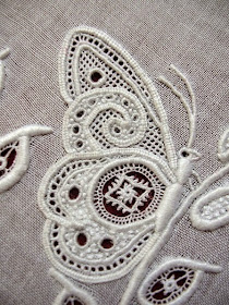white embroidery