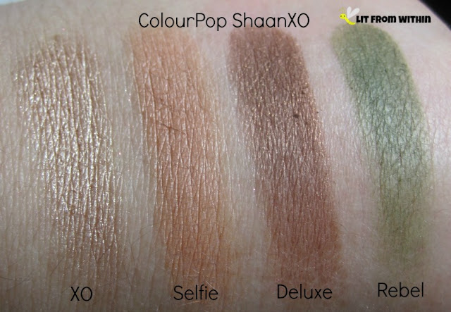 Colour Pop ShaanXO swatches