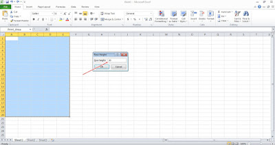 Mengatur Lebar / Panjang Kolom Secara Bersamaan pada Microsoft Excel 