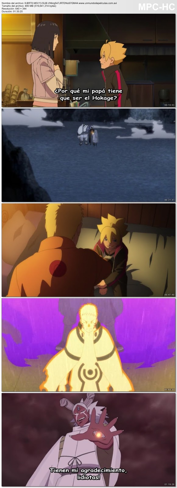 Capturas de la película.