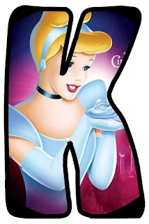 Cinderella with Shoe Abc. Abecedario de Cenicienta con Zapato.
