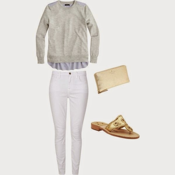 J. Crew Mixed Media Sweater