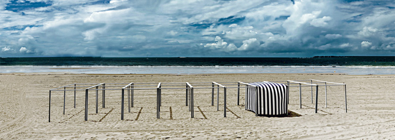 Photo panoramique de la plage de Pornichet de Monique Wender