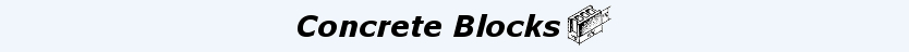 Concrete Block Sizes - Dimensions For Concrete Blocks