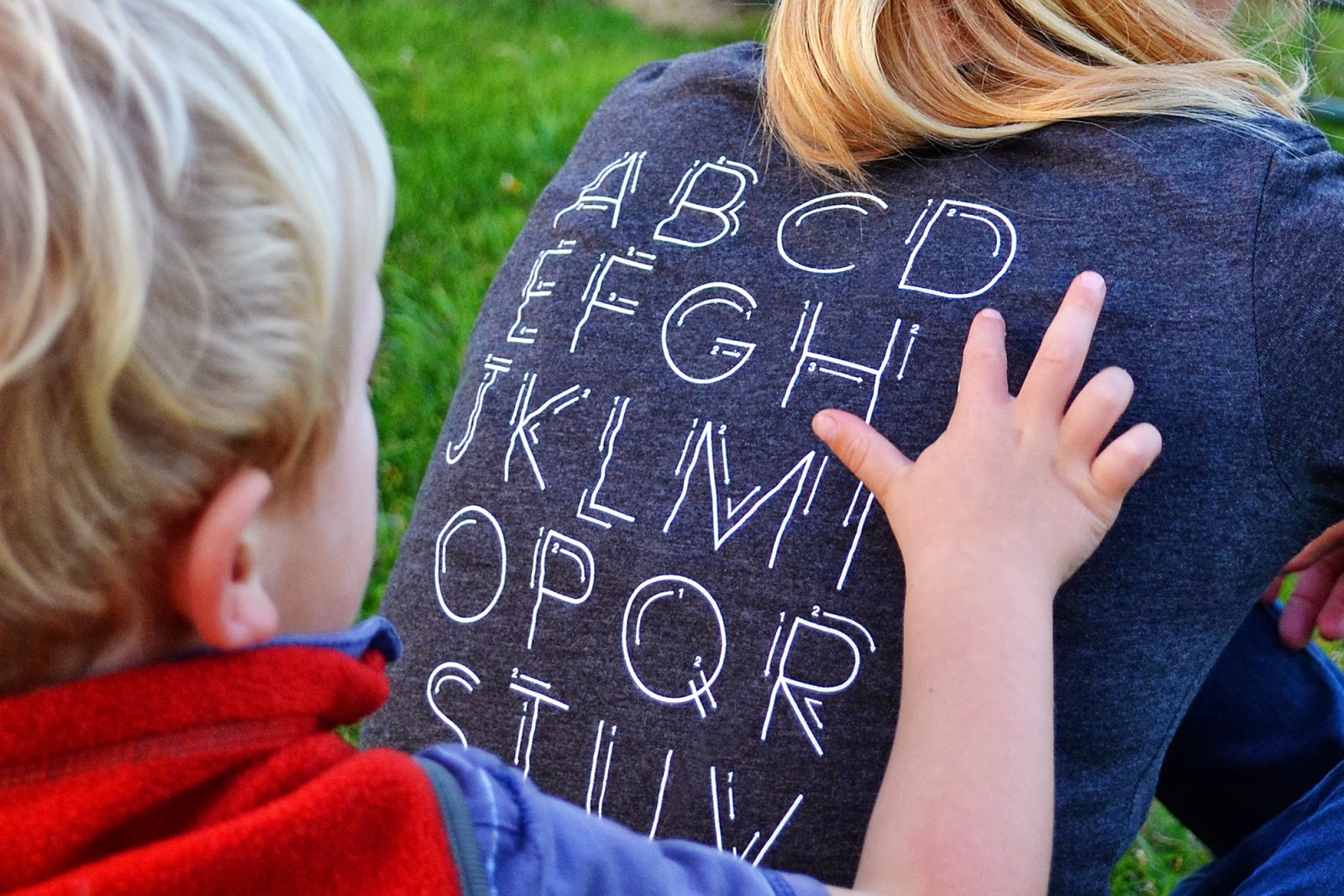 The Blue Basket The Alphabet Tracing Shirt