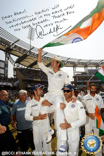 get a personalized Sachin's autographed photograph from BCCI