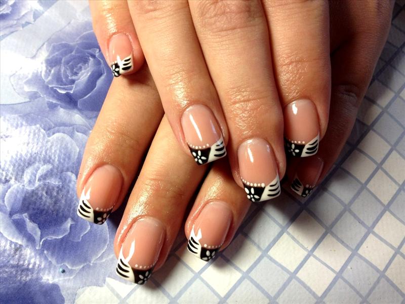 Easy French Manicure Nail Art Step by Step - wide 7
