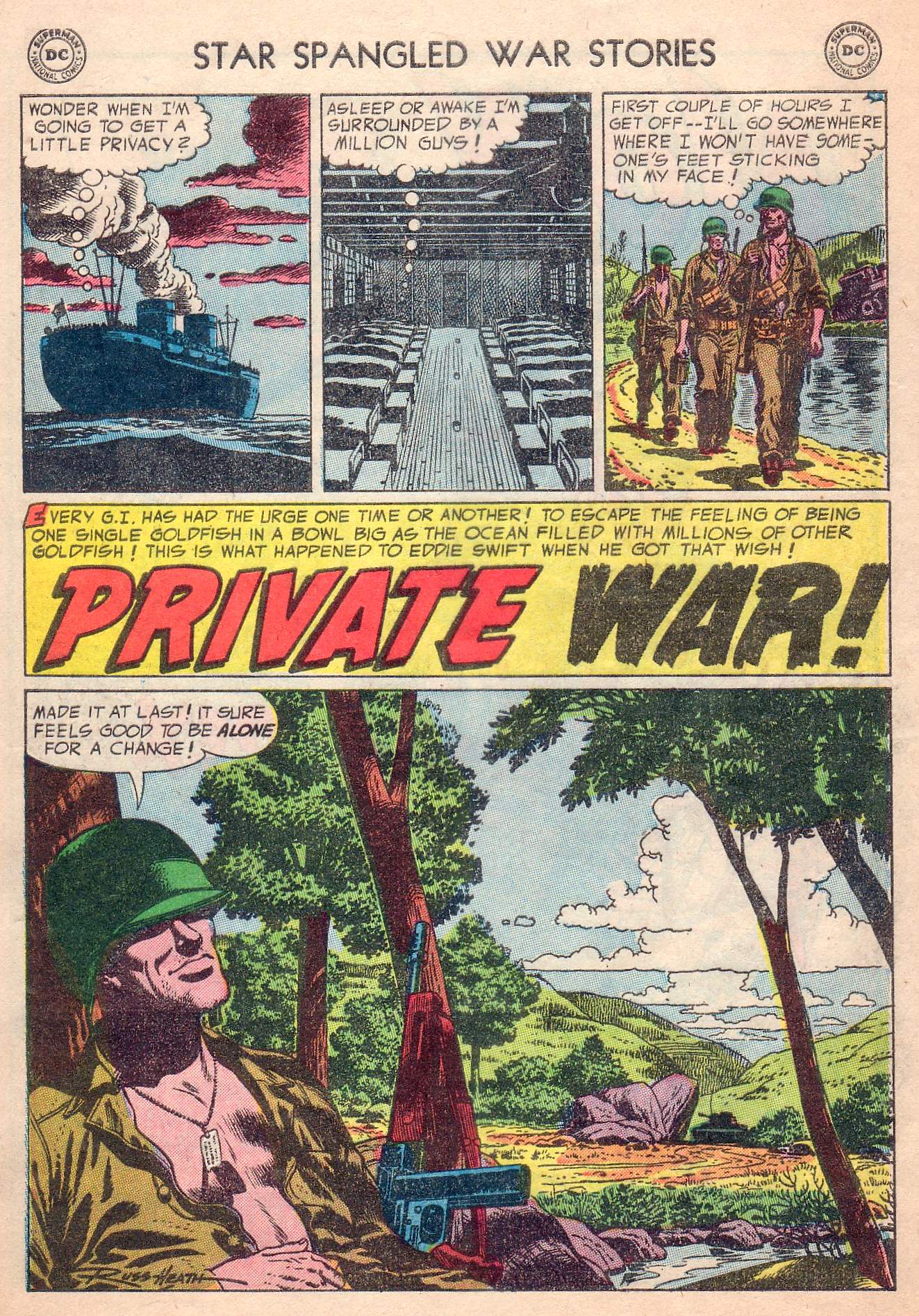 Read online Star Spangled War Stories (1952) comic -  Issue #27 - 28