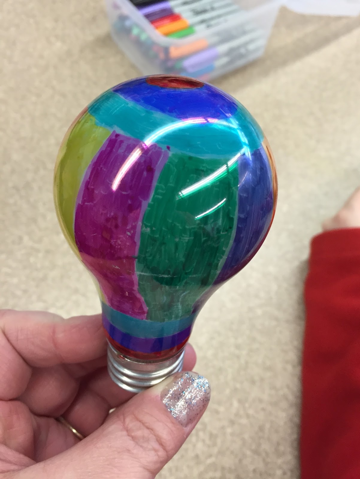 I Heart Art Sharpie Light Bulb Designs