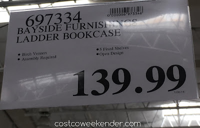 Deal for the Bayside Furnishings Ladder Bookcase at Costco