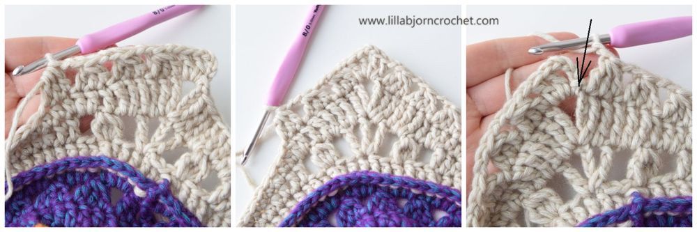 Water Lilly 12" Afghan Square - FREE crochet pattern - www.lillabjorncrochet.com