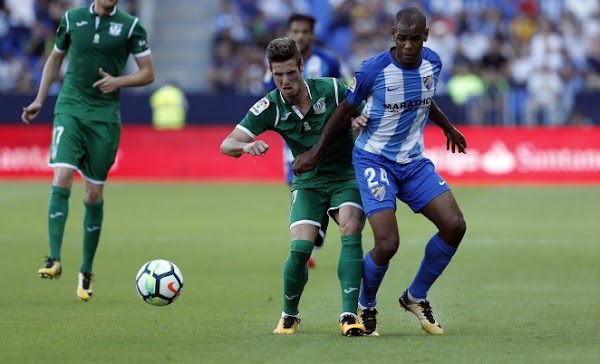El Málaga cae derrotado en la Rosaleda por el Leganés (0-2)