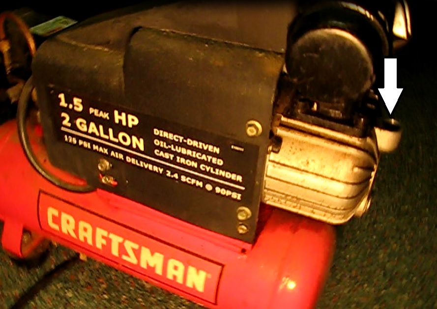 The Original Mechanic Craftsman 1.5HP air compressor Drain plug