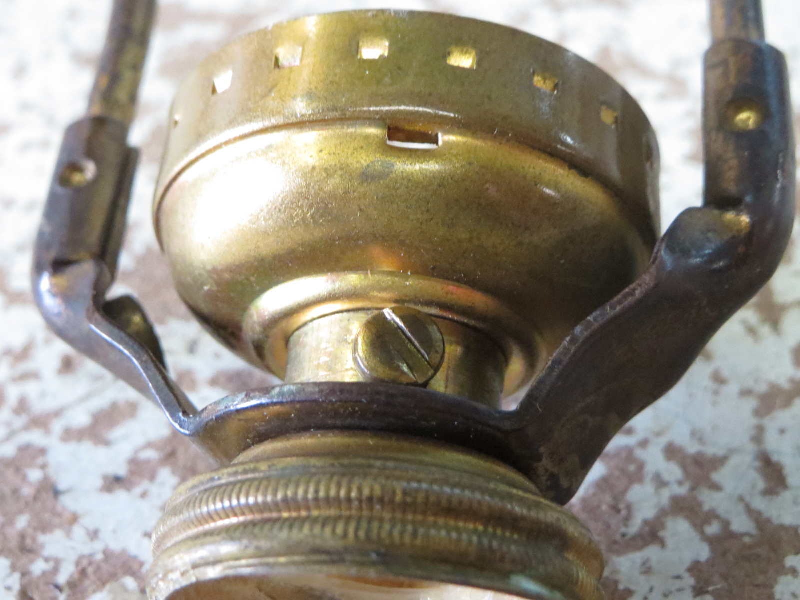 Lamp Parts and Repair | Lamp Doctor: Small Ivory Glass Table Lamp Repair