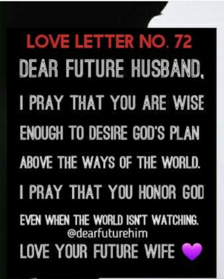 Dear future husband Dear future husband