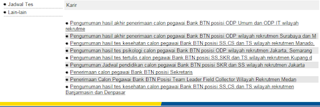 Lowongan Kerja BANK BTN Terbaru mulai Bulan September 2019