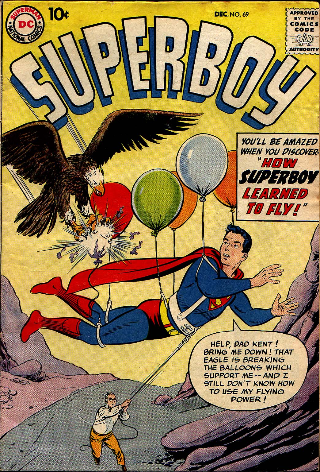 Read online Superboy (1949) comic -  Issue #69 - 1