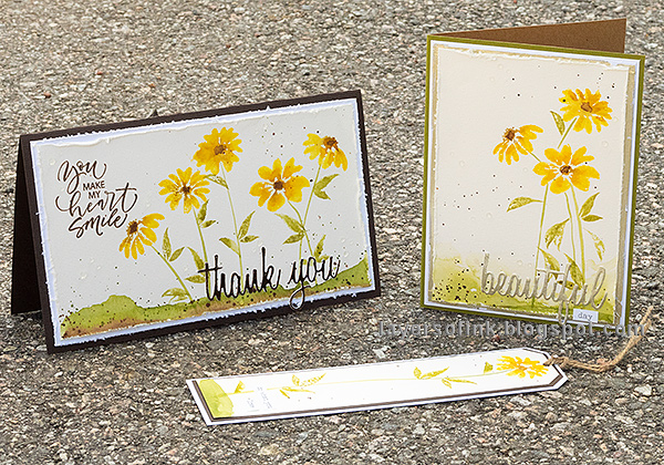 Layers of ink - Watercolor Stamping Tutorial by Anna-Karin Evaldsson. With Watercolor Flowers stamps by Gina K Designs.