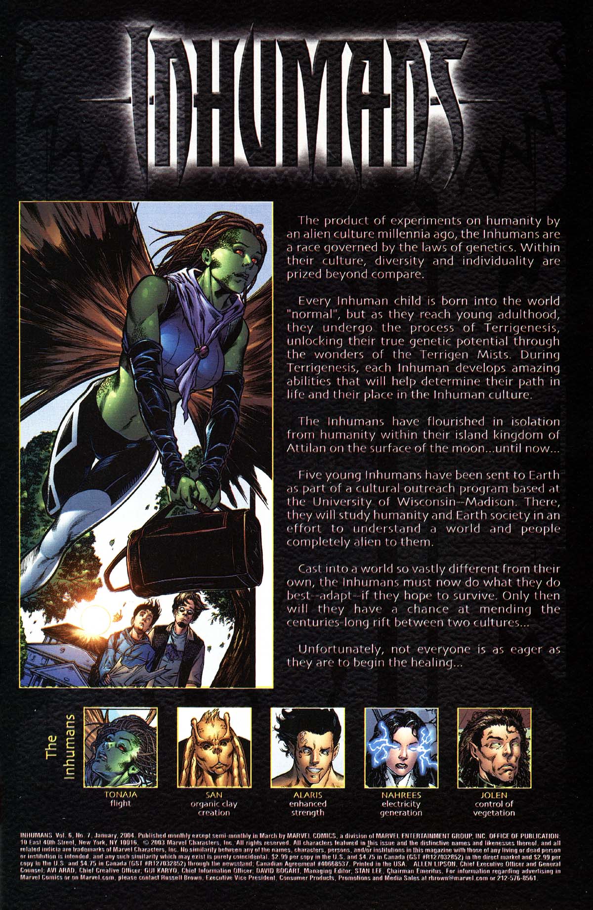 Read online Inhumans (2003) comic -  Issue #7 - 2