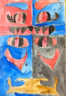 Mrs. Paul's Art Room: Symmetrical Name Design Creatures