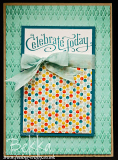 Celebrate Today Sale-a-Bration Card by Stampin' Up! Demonstrator Bekka Prideaux - check her blog for lots of great ideas and to see how you can get hold of the wonderful Stampin' Up! Products