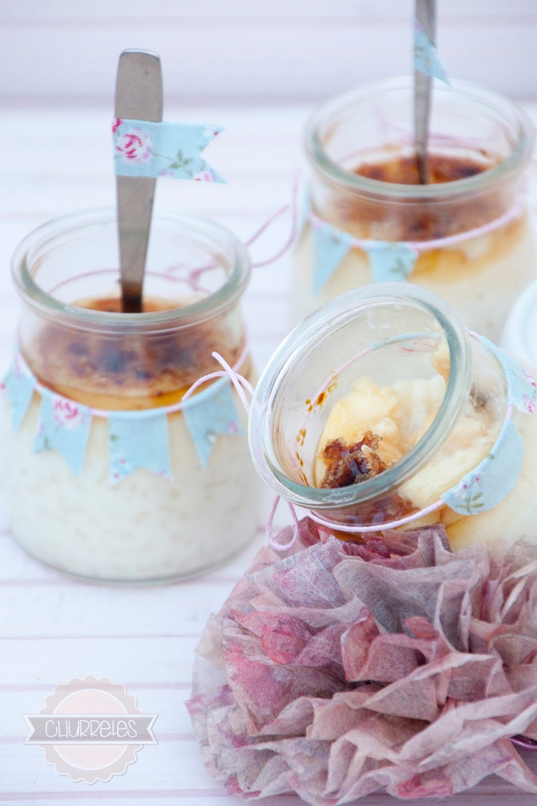 Arroz con leche y crema quemada