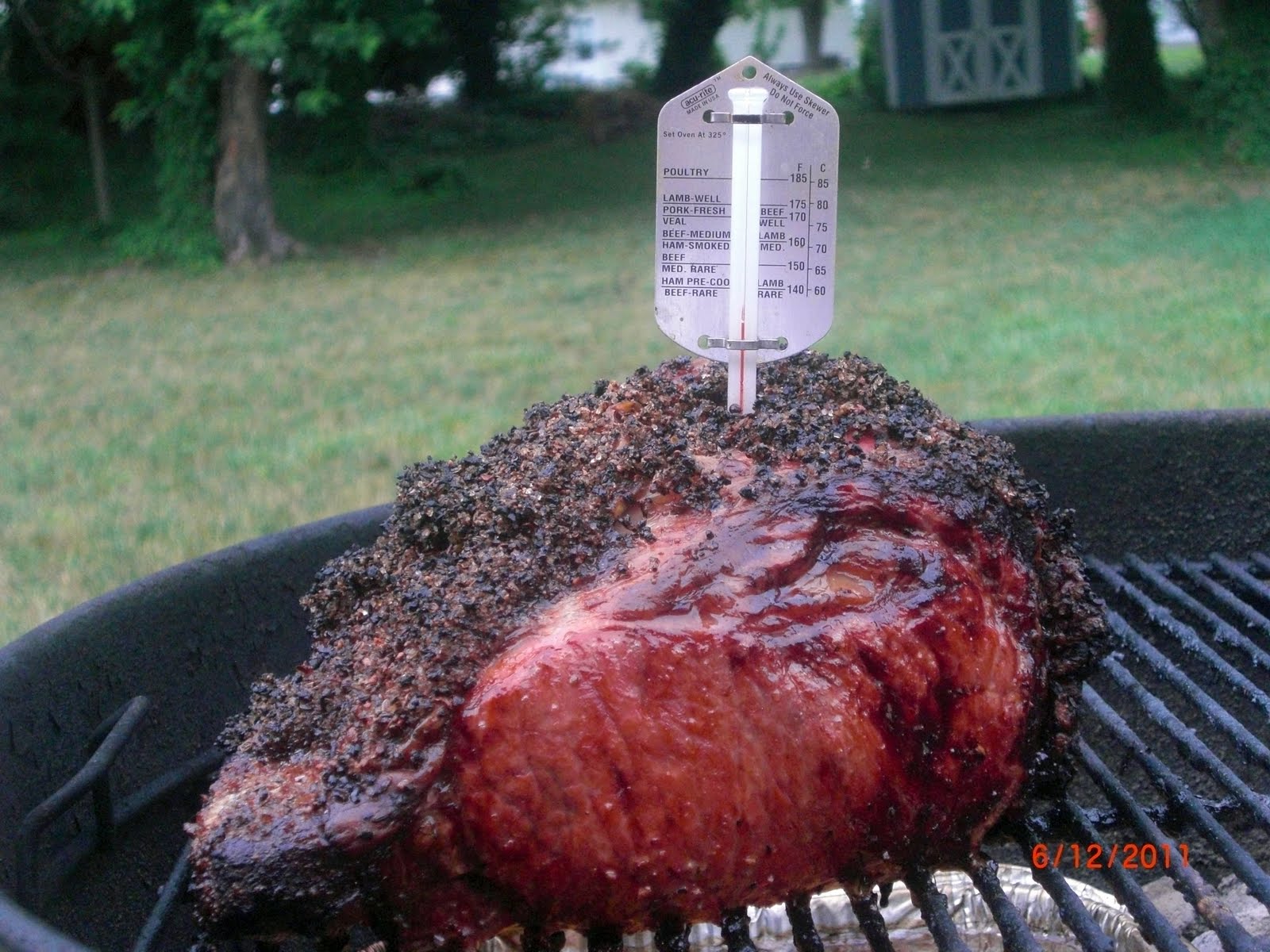 The Easy Pickens Food Blog Beef Rib Roast on the Weber Kettle